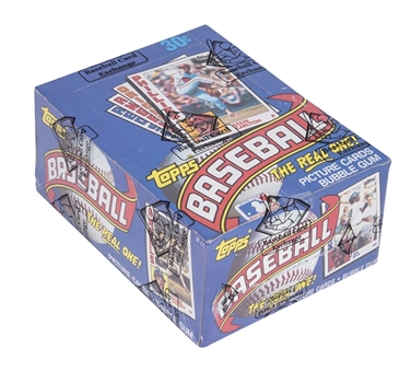1984 Topps Baseball Unopened Wax Pack Box (36 packs) – BBCE Certified – Possible Don Mattingly Rookie Cards